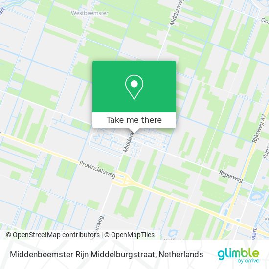 Middenbeemster Rijn Middelburgstraat map