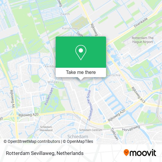 Rotterdam Sevillaweg map