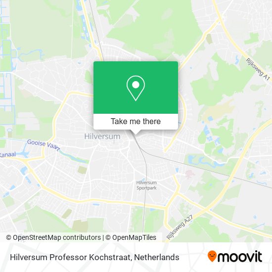 Hilversum Professor Kochstraat Karte