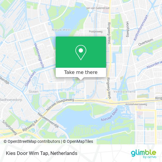 Kies Door Wim Tap map