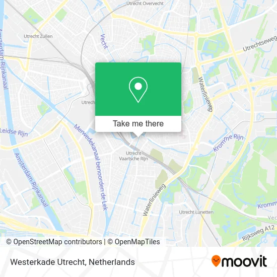 Westerkade Utrecht map
