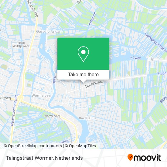 Talingstraat Wormer map