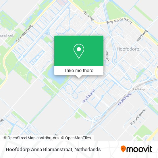 Hoofddorp Anna Blamanstraat map