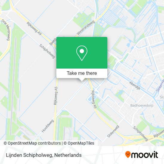 Lijnden Schipholweg map