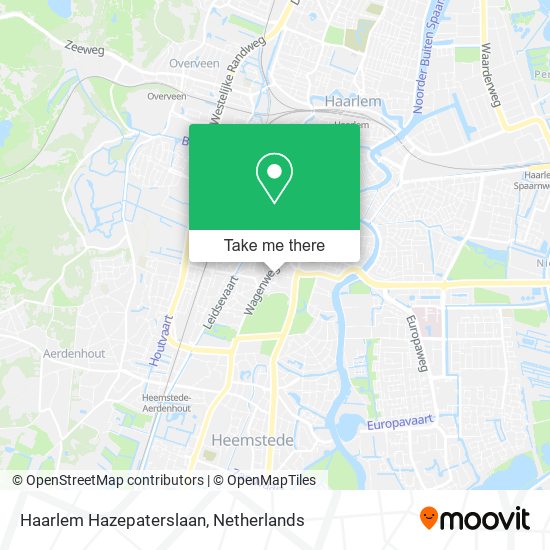 Haarlem Hazepaterslaan map