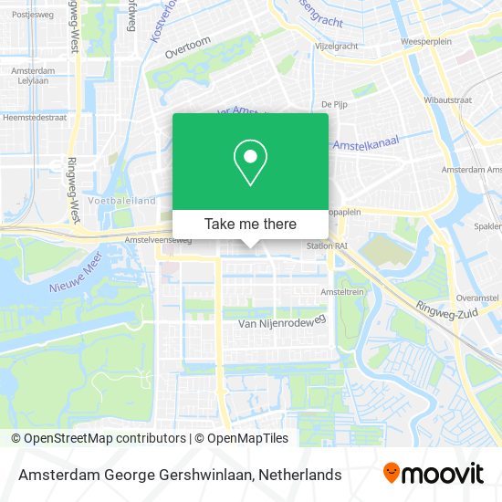 Amsterdam George Gershwinlaan map