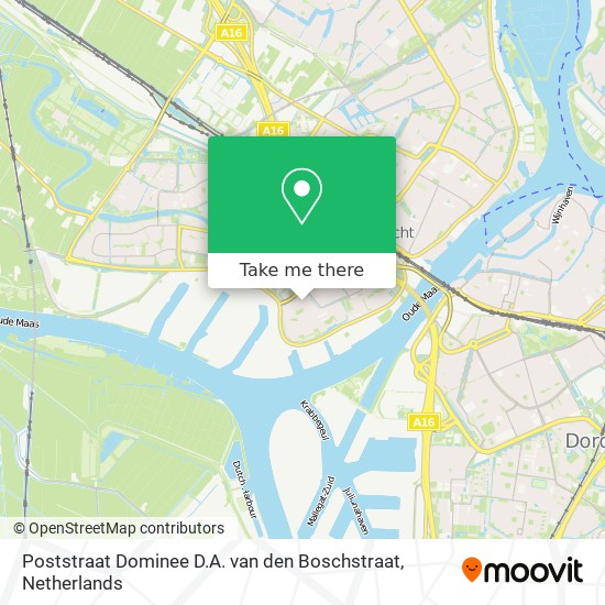 Poststraat Dominee D.A. van den Boschstraat Karte