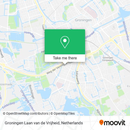 Groningen Laan van de Vrijheid map