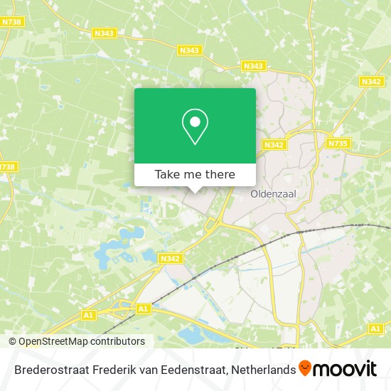 Brederostraat Frederik van Eedenstraat Karte