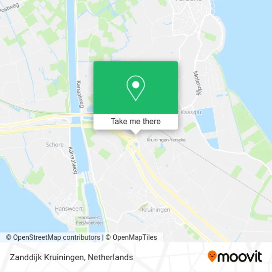 Zanddijk Kruiningen map