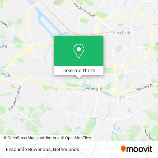 Enschede Ruwenbos map