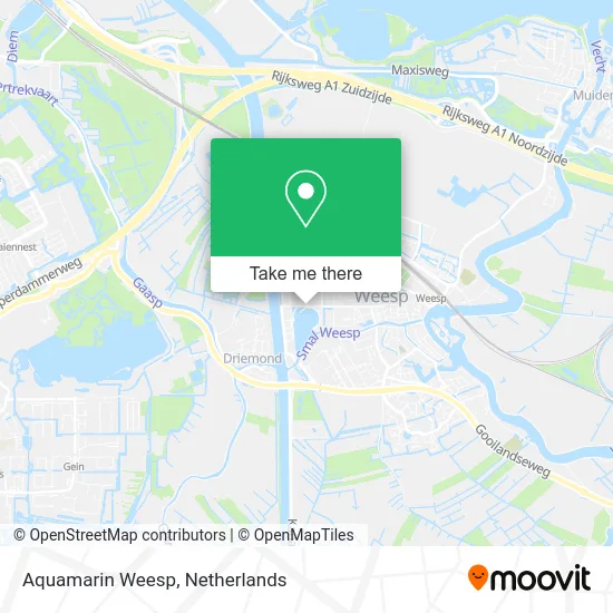 Aquamarin Weesp map