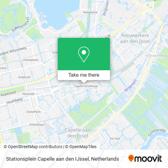 Stationsplein Capelle aan den IJssel map