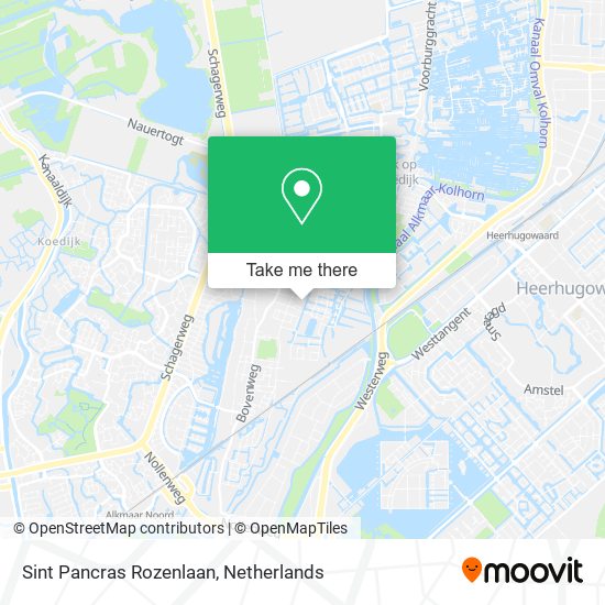 Sint Pancras Rozenlaan map
