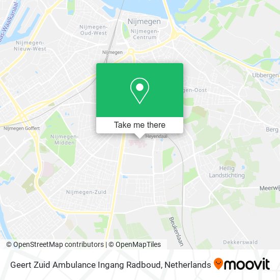 Geert Zuid Ambulance Ingang Radboud Karte