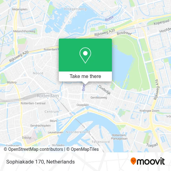 Sophiakade 170 map