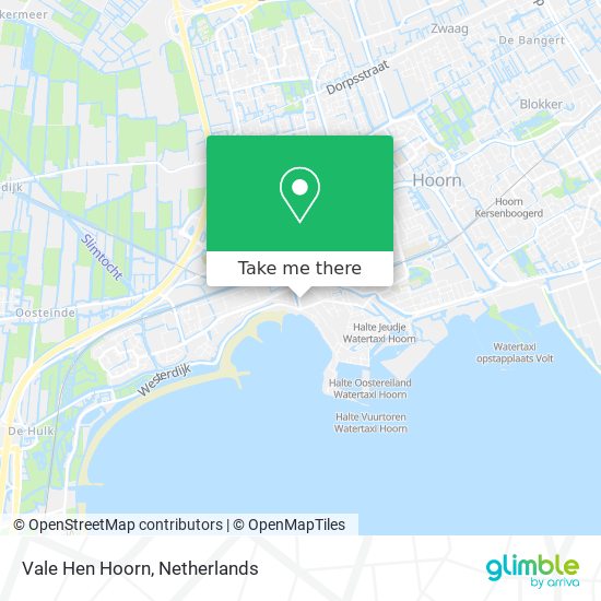 Vale Hen Hoorn map