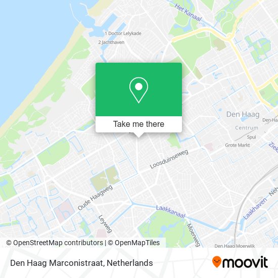 Den Haag Marconistraat map