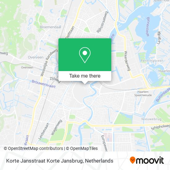 Korte Jansstraat Korte Jansbrug map