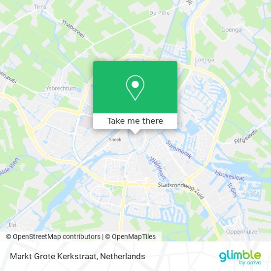 Markt Grote Kerkstraat map