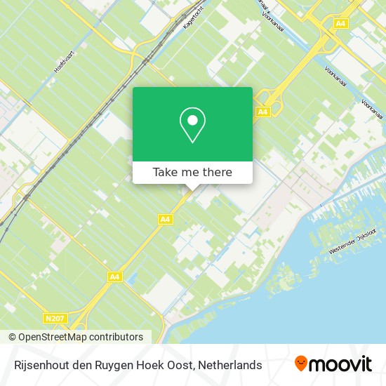 Rijsenhout den Ruygen Hoek Oost map