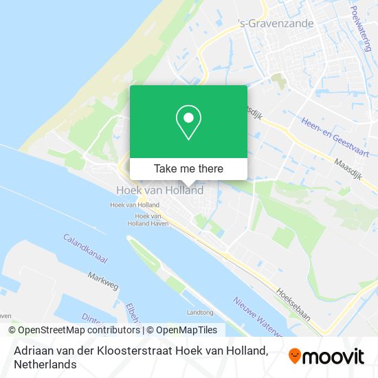 Adriaan van der Kloosterstraat Hoek van Holland Karte