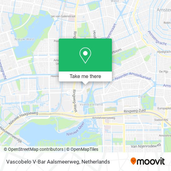 Vascobelo V-Bar Aalsmeerweg map