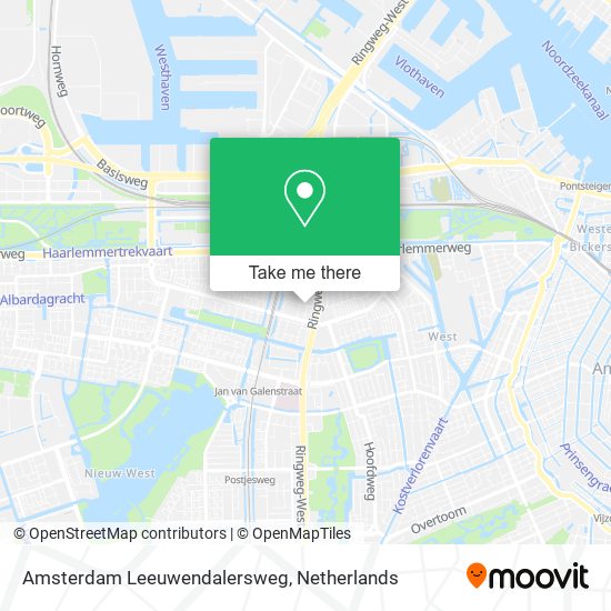 Amsterdam Leeuwendalersweg map