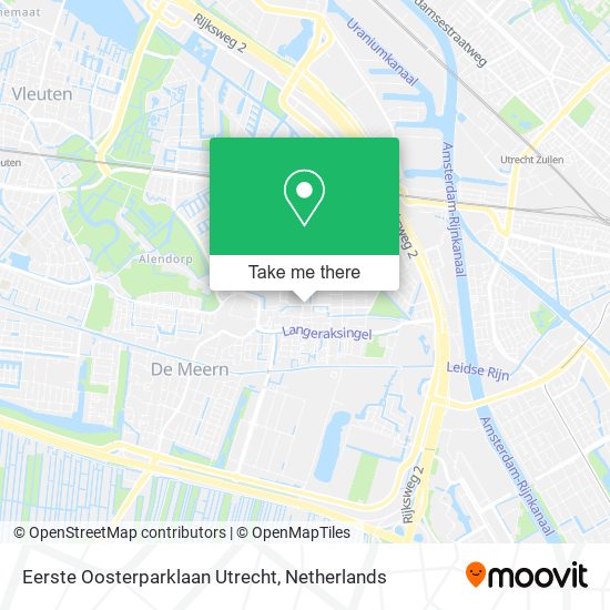Eerste Oosterparklaan Utrecht map