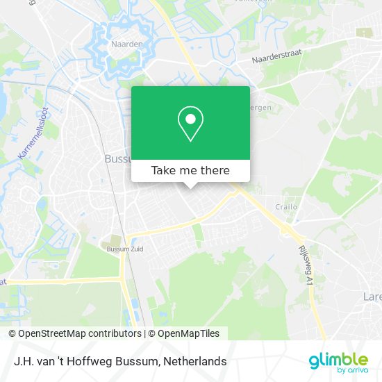 J.H. van 't Hoffweg Bussum map