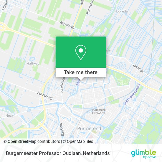 Burgemeester Professor Oudlaan map