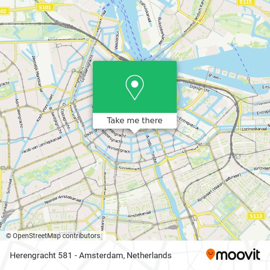 Herengracht 581 - Amsterdam map