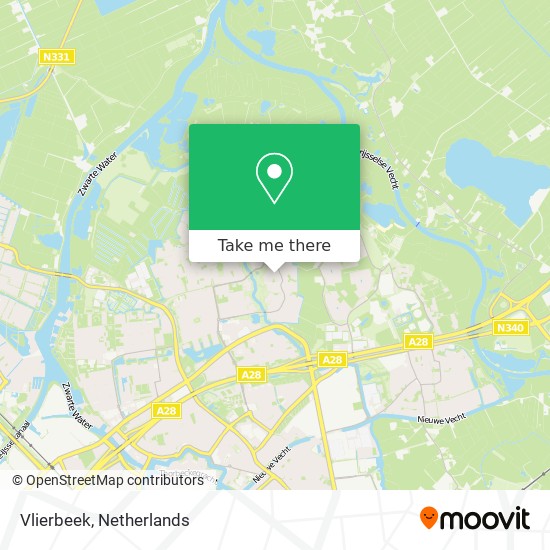 Vlierbeek map