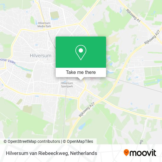 Hilversum van Riebeeckweg map