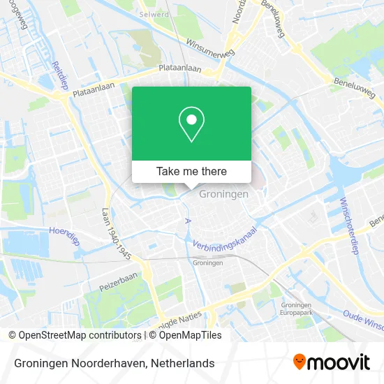 Groningen Noorderhaven map