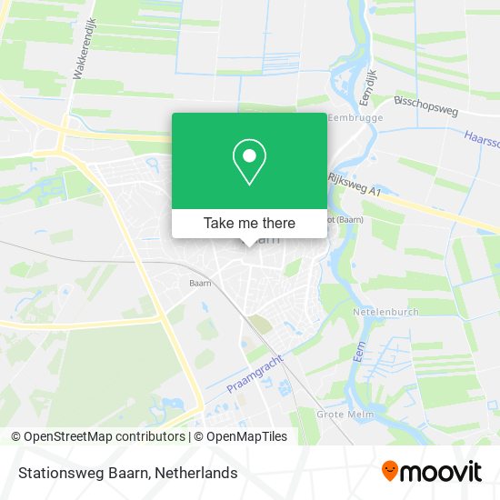 Stationsweg Baarn map