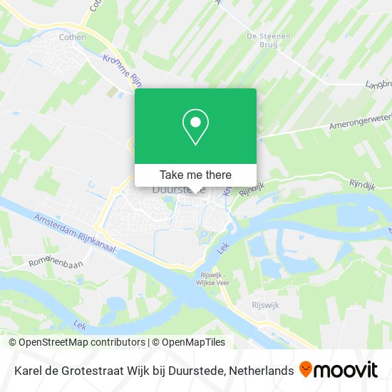 Karel de Grotestraat Wijk bij Duurstede map