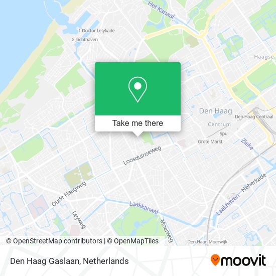 Den Haag Gaslaan map