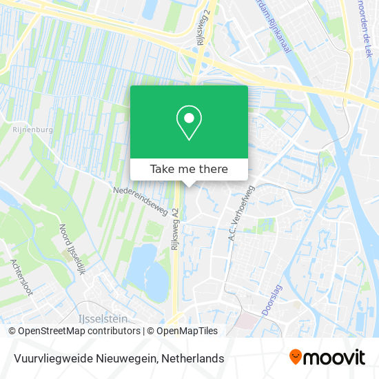 Vuurvliegweide Nieuwegein Karte