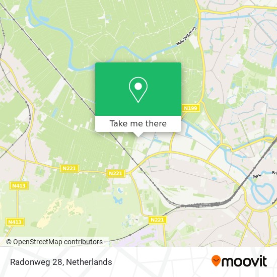 Radonweg 28 map