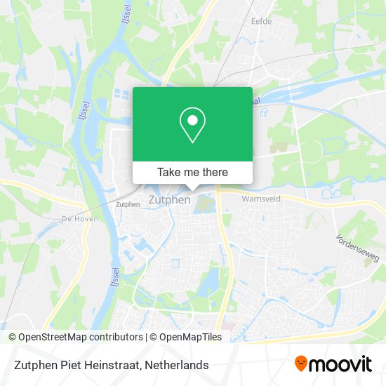 Zutphen Piet Heinstraat map