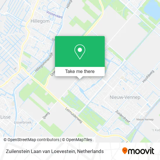 Zuilenstein Laan van Loevestein map