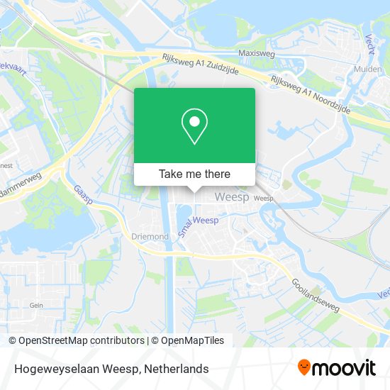 Hogeweyselaan Weesp map