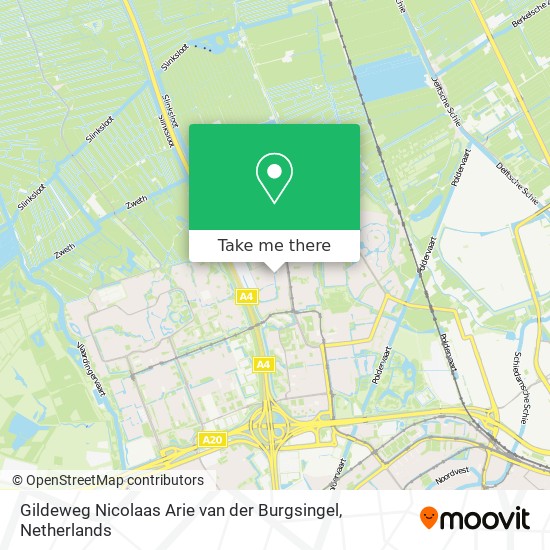 Gildeweg Nicolaas Arie van der Burgsingel map