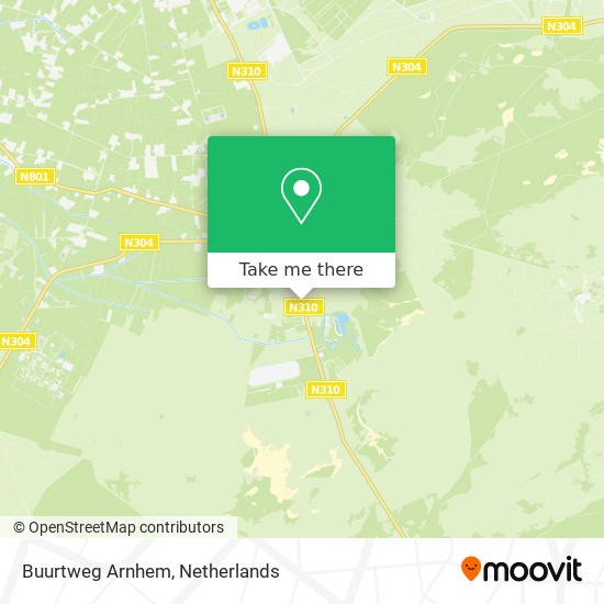 Buurtweg Arnhem map