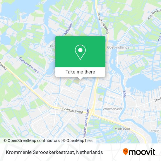 Krommenie Serooskerkestraat map