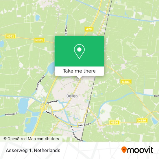 Asserweg 1 map
