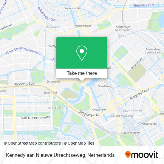 Kennedylaan Nieuwe Utrechtseweg map