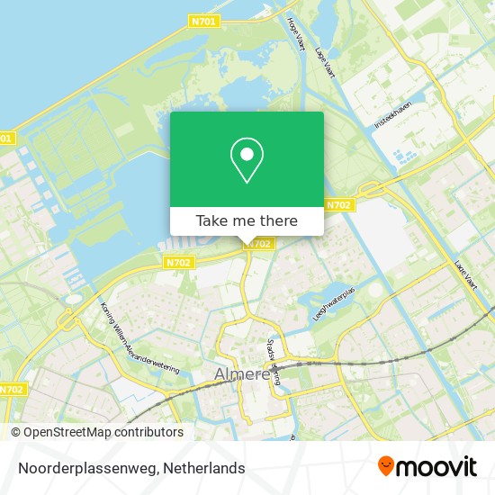 Noorderplassenweg map