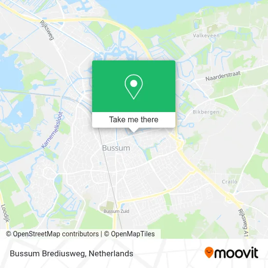 Bussum Brediusweg map